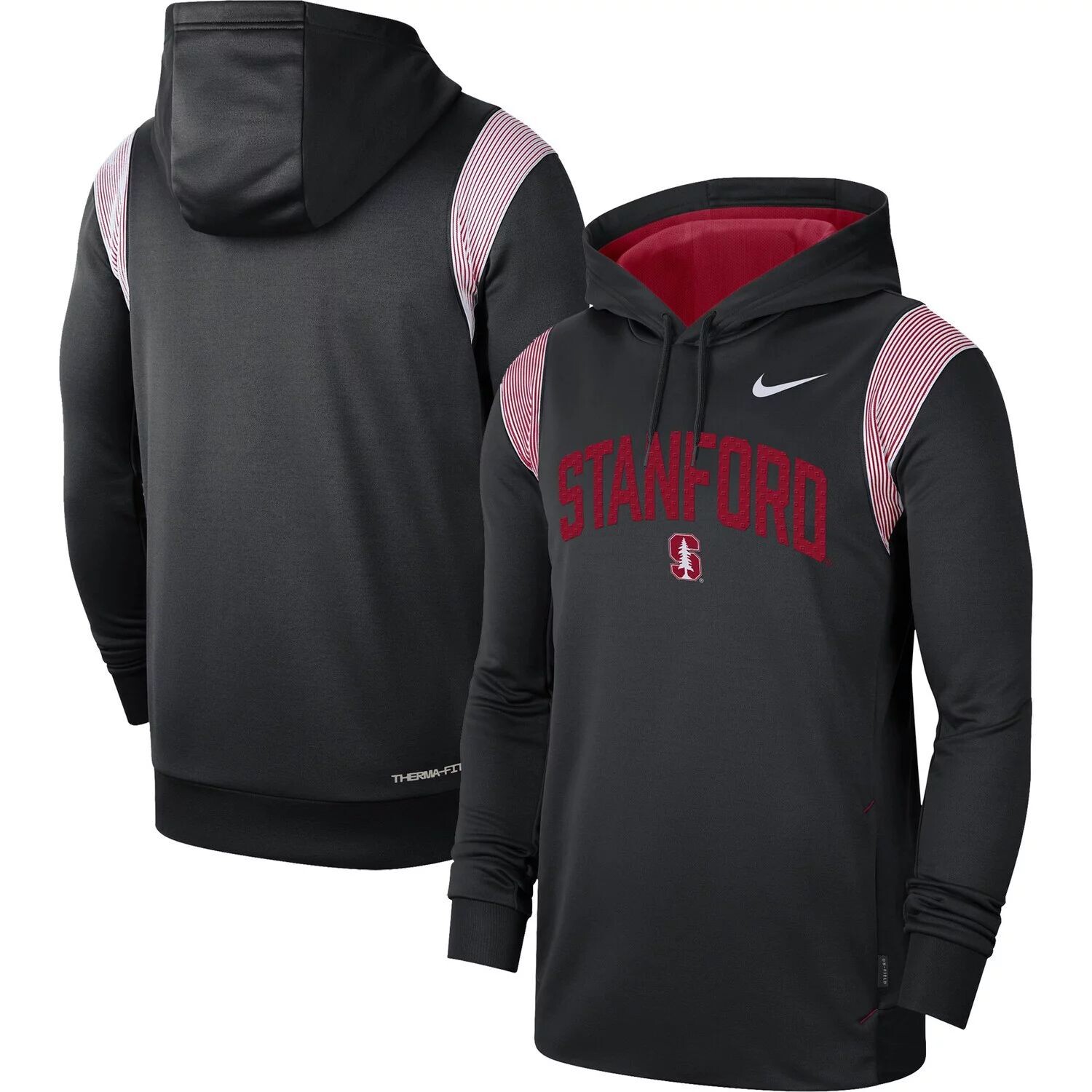 

Мужской черный пуловер с капюшоном Stanford Cardinal 2022 Game Day Sideline Performance Nike