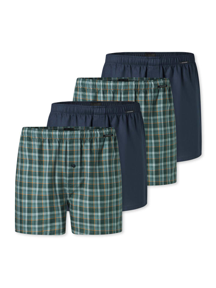 

Боксеры Schiesser, синий/зеленый