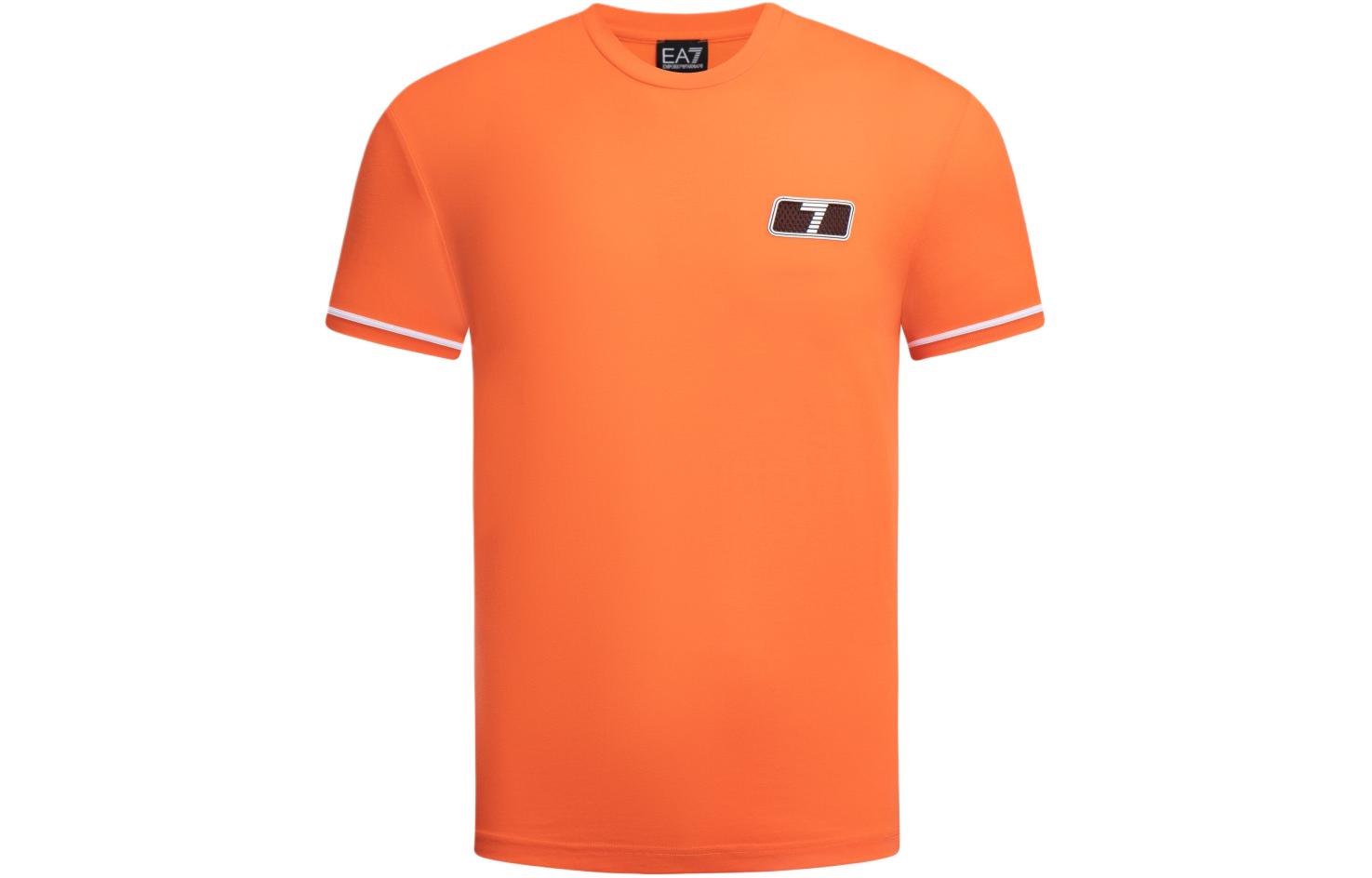 

Футболка EA7 SS24 мужская orange EMPORIO ARMANI, оранжевый