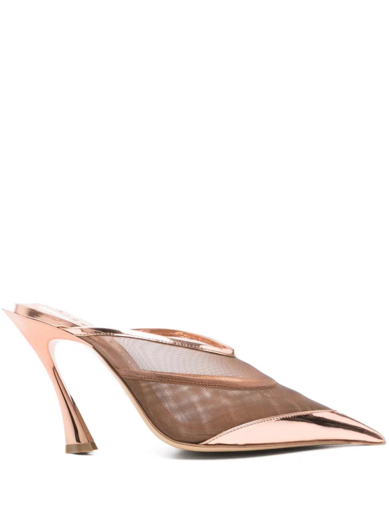 Mugler мюли Fang 95, розовый