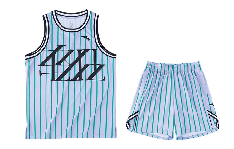 

Anta Баскетбольная коллекция Мужской баскетбольный костюм, светло-нефритовый фиолетовый