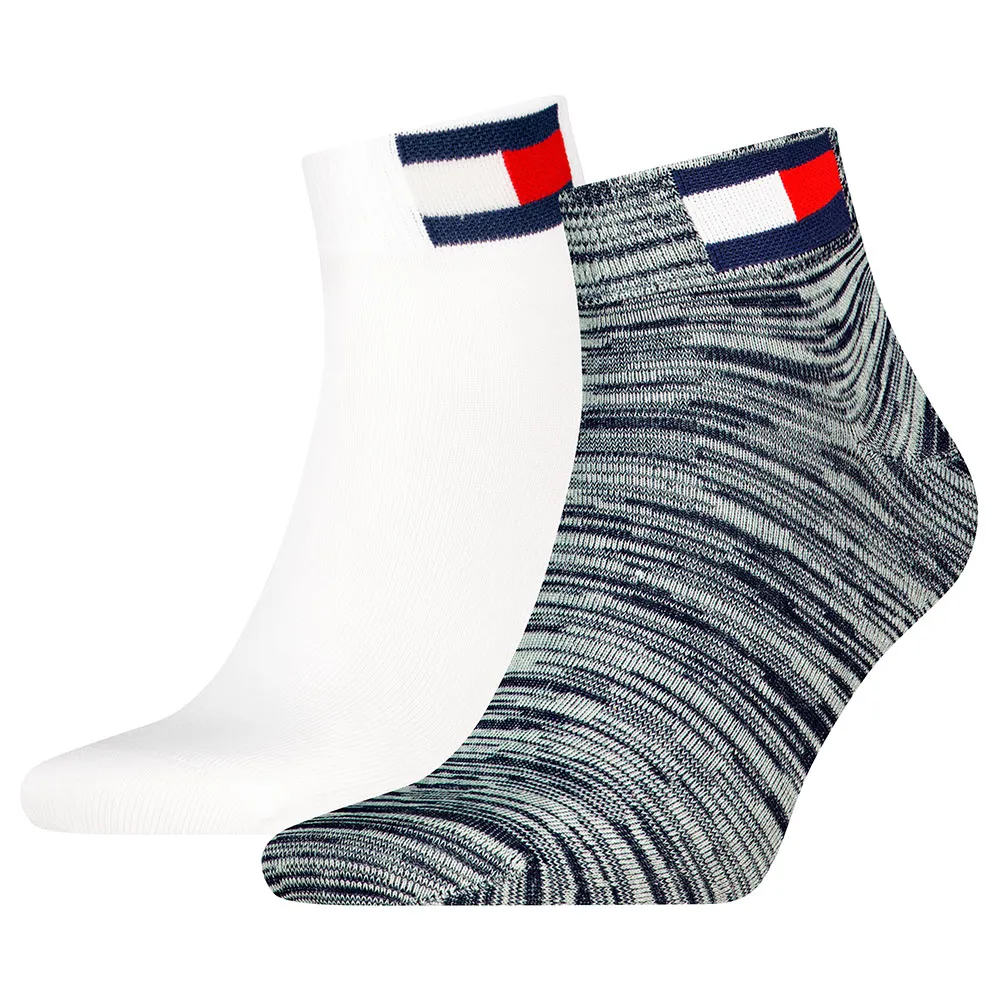 

Носки 2 шт Tommy Hilfiger Flag Quarter short, белый