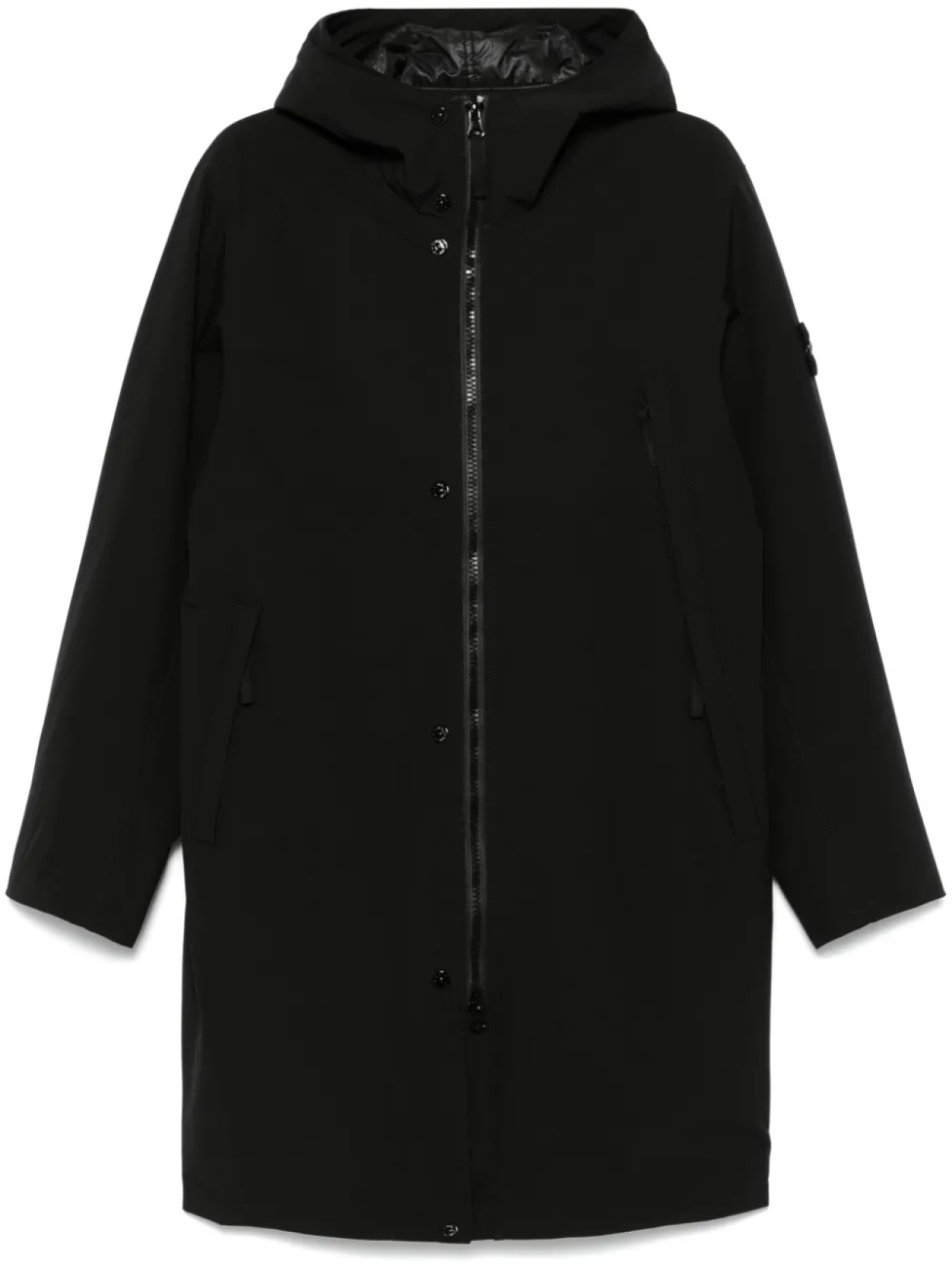 

Stone Island длинный пуховик, черный