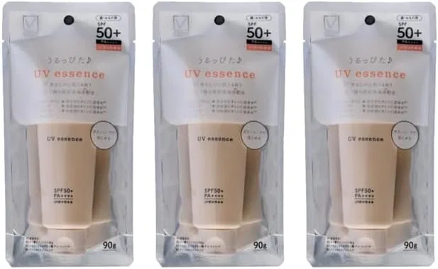 Набор солнцезащитной сыворотки UV Essence SPF50+ PA++++, 90 г ×3, бежевый/кремовый