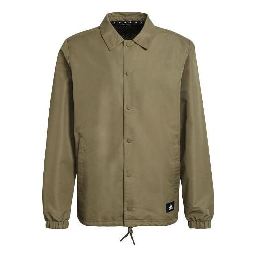 

Куртка Men's adidas Logo Solid Color Lapel Jacket Brown, коричневый