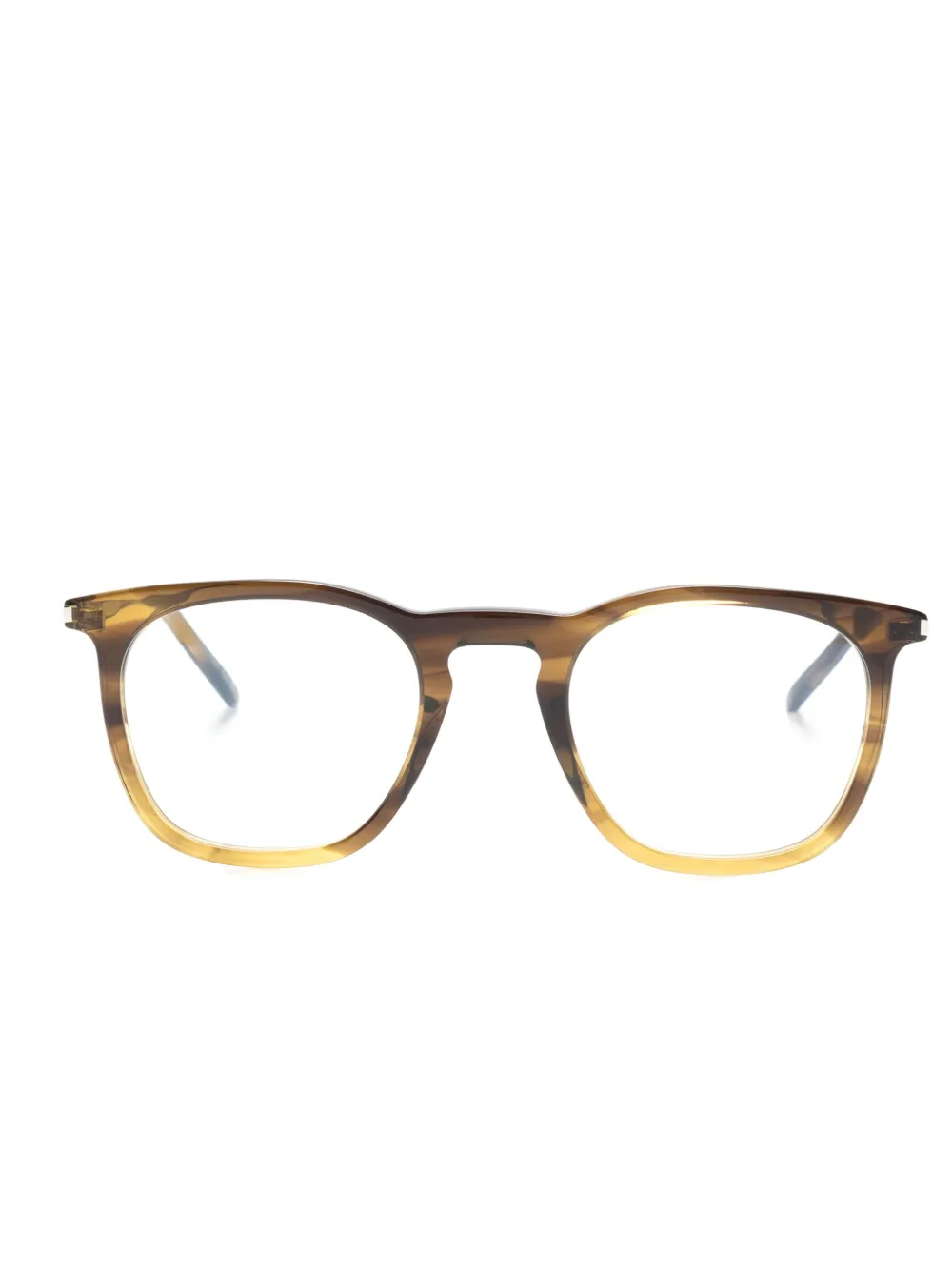 

Очки в квадратной оправе Saint Laurent Eyewear, зеленый