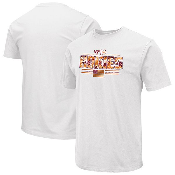 

Футболка мужская white virginia tech hokies oht military appreciation white effect Colosseum