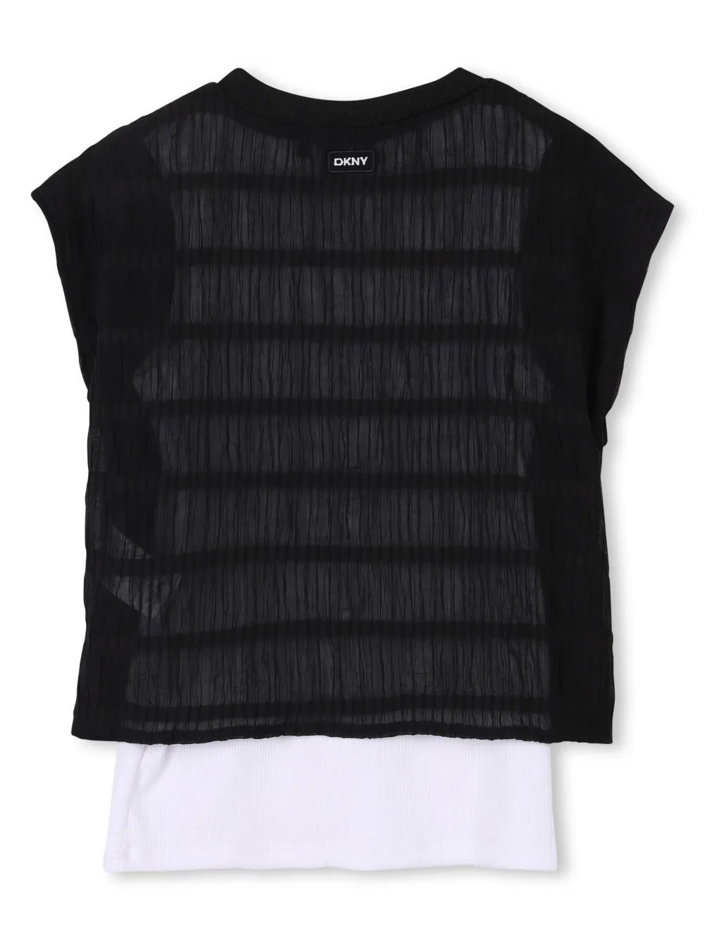 Комплект из футболки и шортов Dkny Kids, черный — фото 2