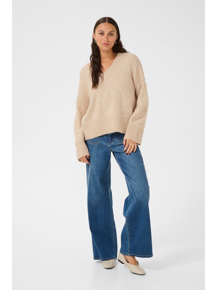 

Kaffe Вязаный свитер свободного кроя KAfridana, цвет «перьевой серый меланж»