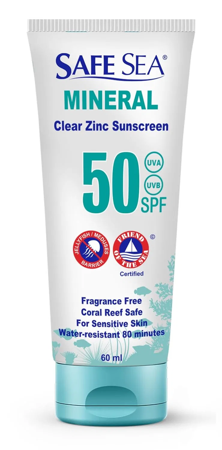 Солнцезащитный крем Safe Sea с оксидом цинка SPF50, 60 мл Safe Sea
