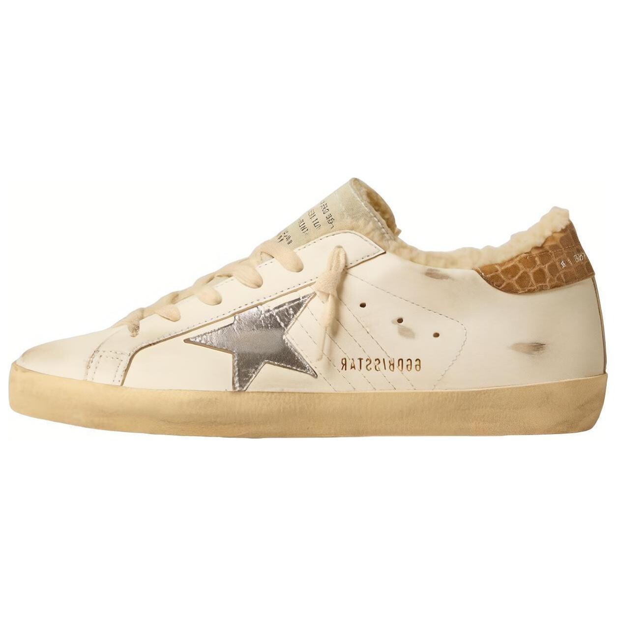 

Кроссовки Golden Goose Super-Star Leather Sneakers, белый