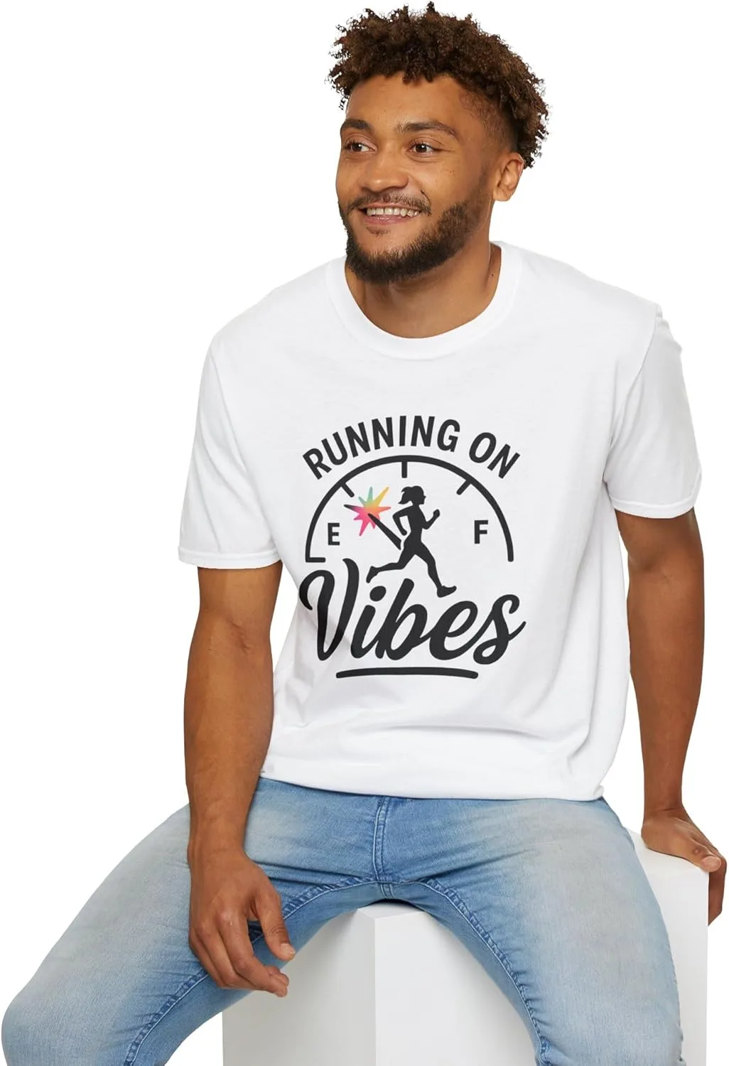 Футболка Unisex Running On Vibes — фото 3