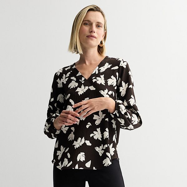 

Женская туника с длинным рукавом Nine West, Brown Kelly Blooms, Коричневый, Женская туника с длинным рукавом Nine West, Brown Kelly Blooms