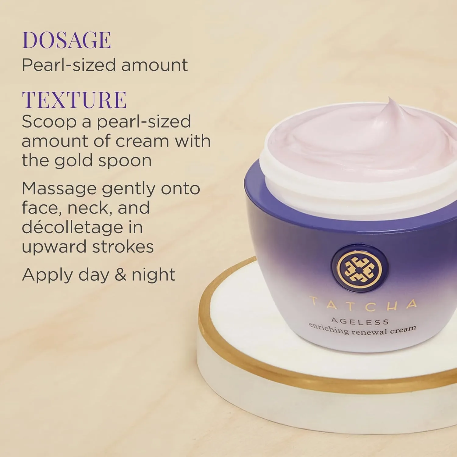 Крем для лица Tatcha — Ageless Enriching Renewal Cream | Увлажняющий для кожи, придающий ей упругость и, 55 мл — фото 4