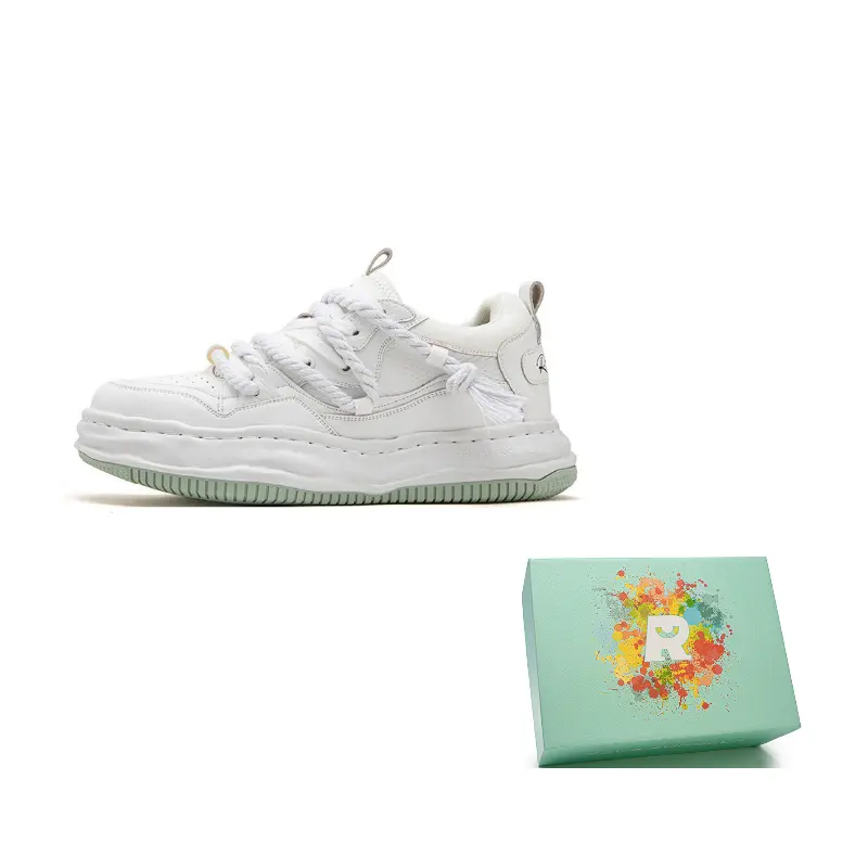 

RELAXURSELF Износостойкие противоскользящие скейтерские кеды унисекс Snow Mountain White, цвет Snow Mountain White