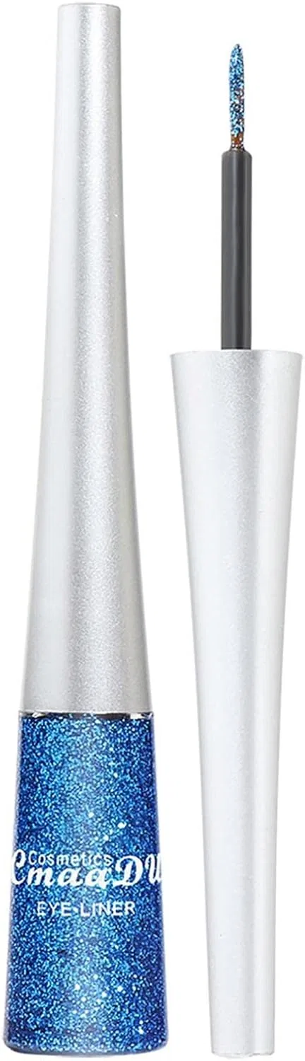 Подводка для глаз Glitter Eyeliner Foreted, блестящая, жидкая