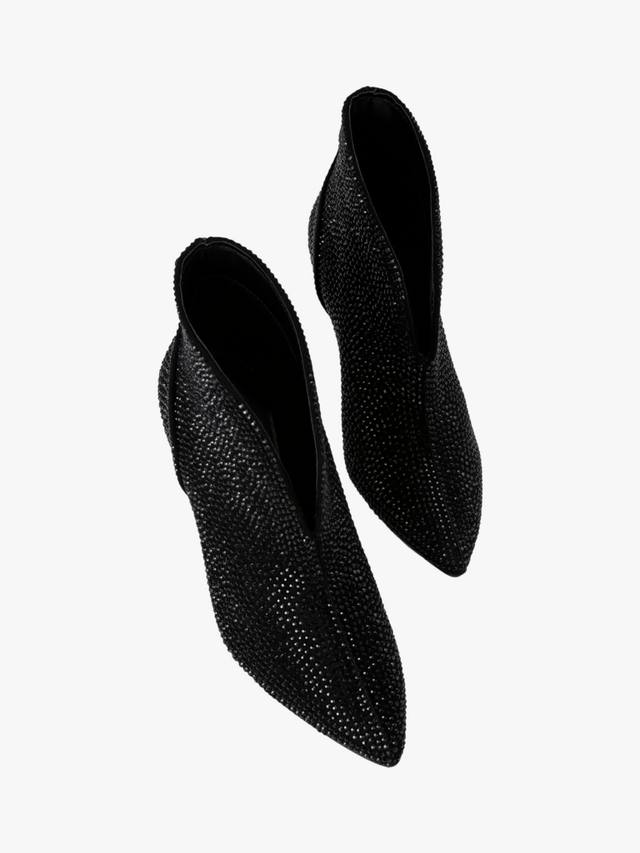 Flute Wide Fit ботинки из микро-замши с декоративными элементами Carvela, Black — фото 3