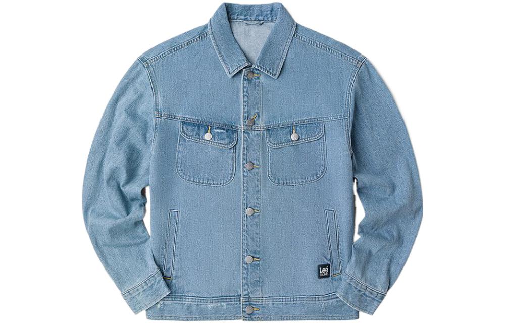 

Lee Джинсовая куртка унисекс среднего размера светло-голубого цвета, Medium Light Blue
