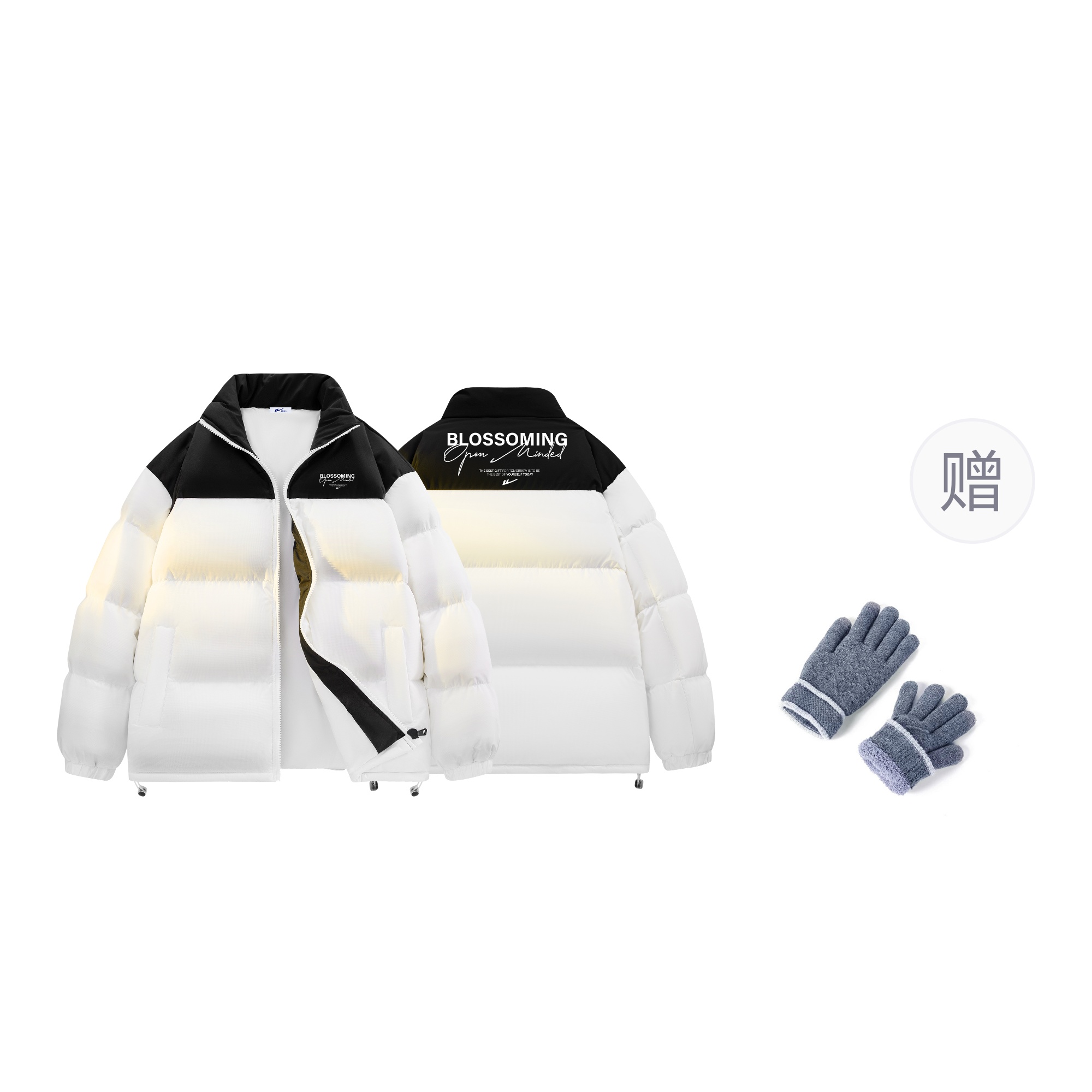 

WARRIOR Пуховик Unisex из коллекции Huichao Riding The Wind, White