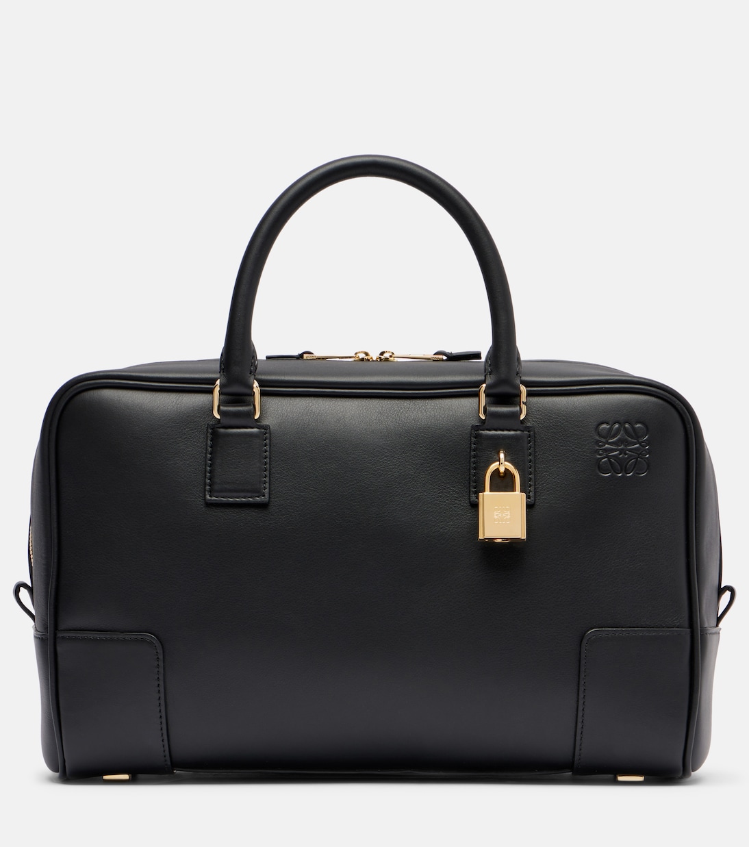 

Кожаная сумка-тоут Amazona 28 Loewe, черный