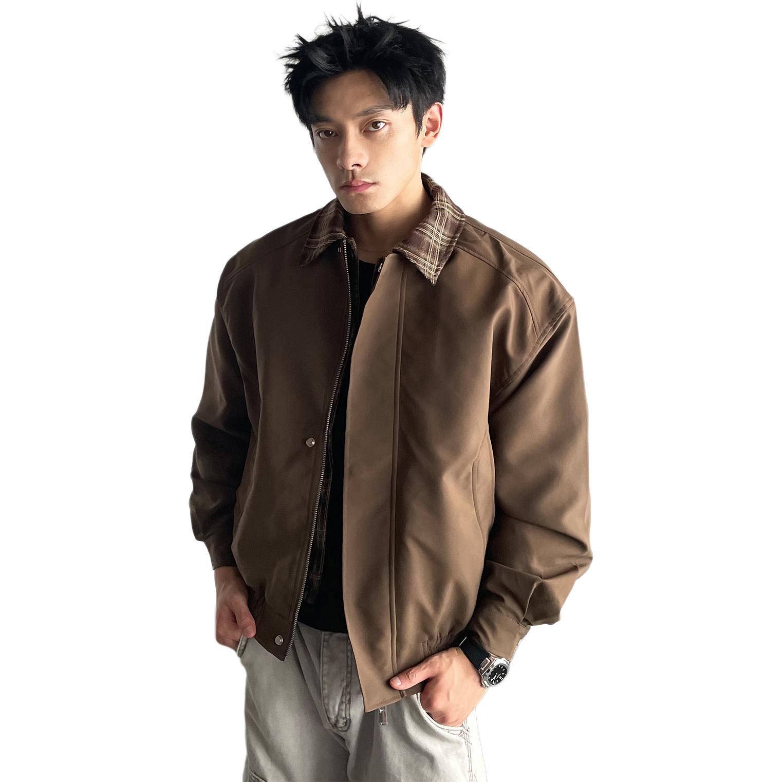 

Куртка женская с лацканами утепленная реверсивная NEVER RULE, коричневый[upgraded padded and thickened padded jacket]