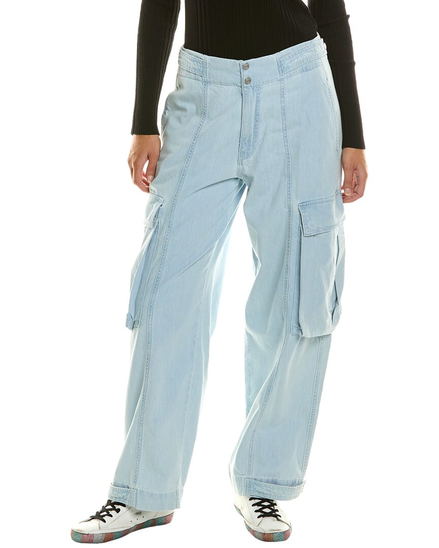 

Широкие брюки-карго из денима FRAME FRAME Denim, синий
