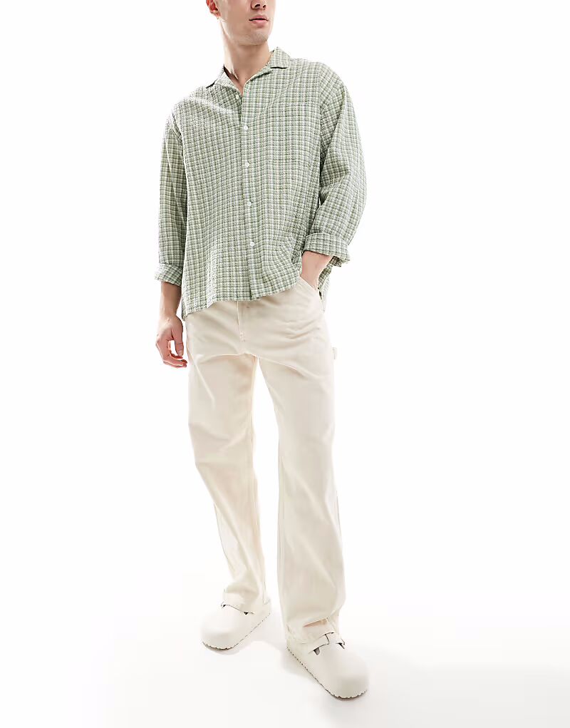

Мешковатые джинсы Jack & Jones Alex Carpenter Fit цвета экрю
