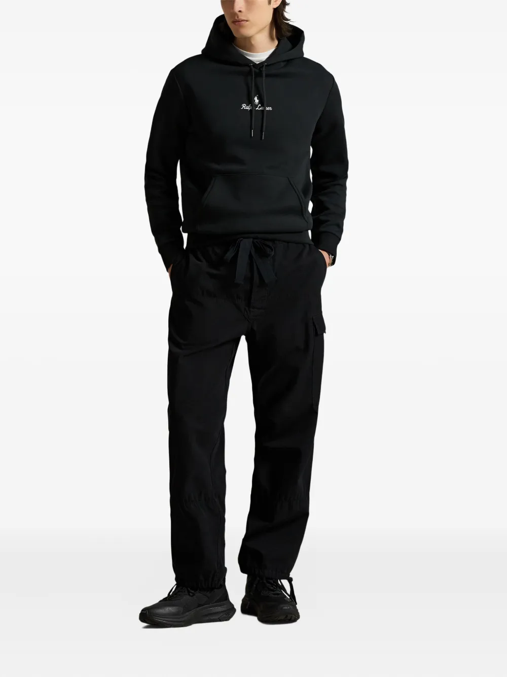 Худи с вышитым логотипом POLO RALPH LAUREN, черный — фото 2
