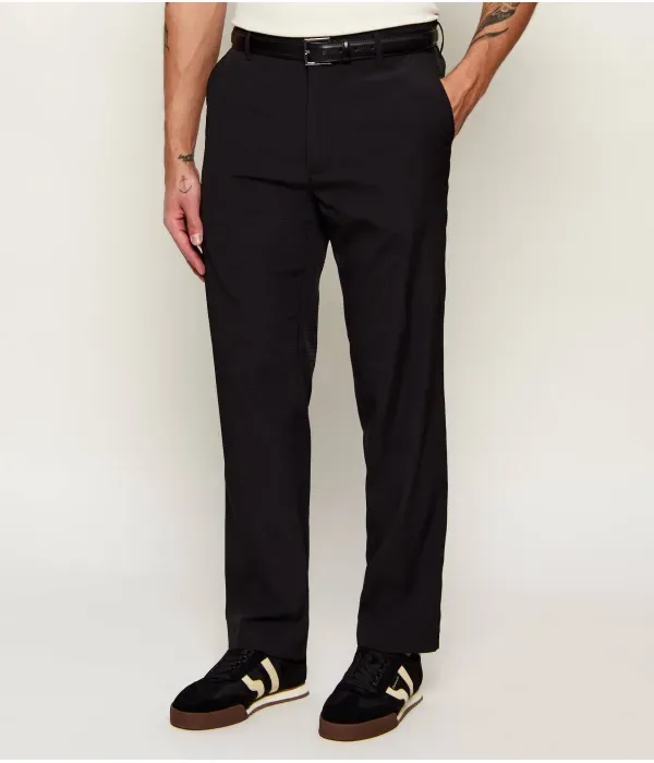 Брюки straight fit Calvin Klein, черный