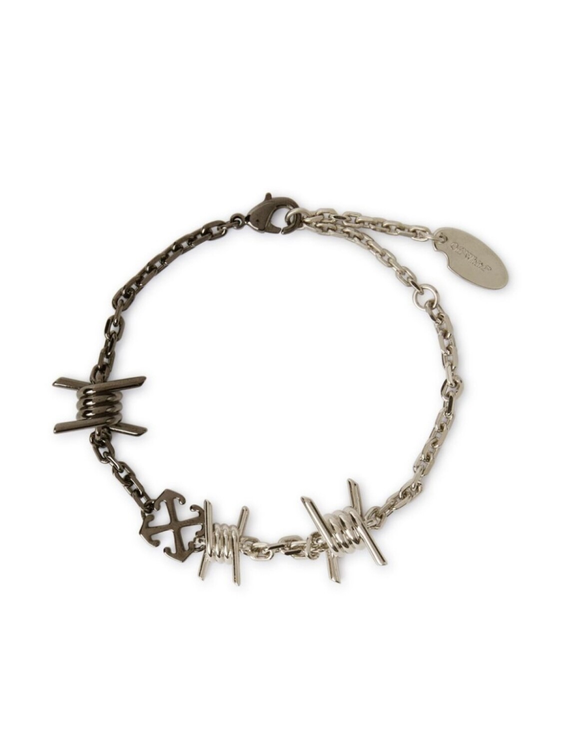 

Off-White браслет Barbed Wire, серебряный
