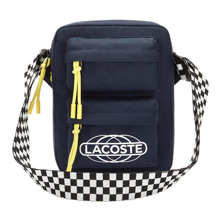 

LACOSTE Полиэстеровый наплечный рюкзак малого размера мужской морской синий, Sea Blue