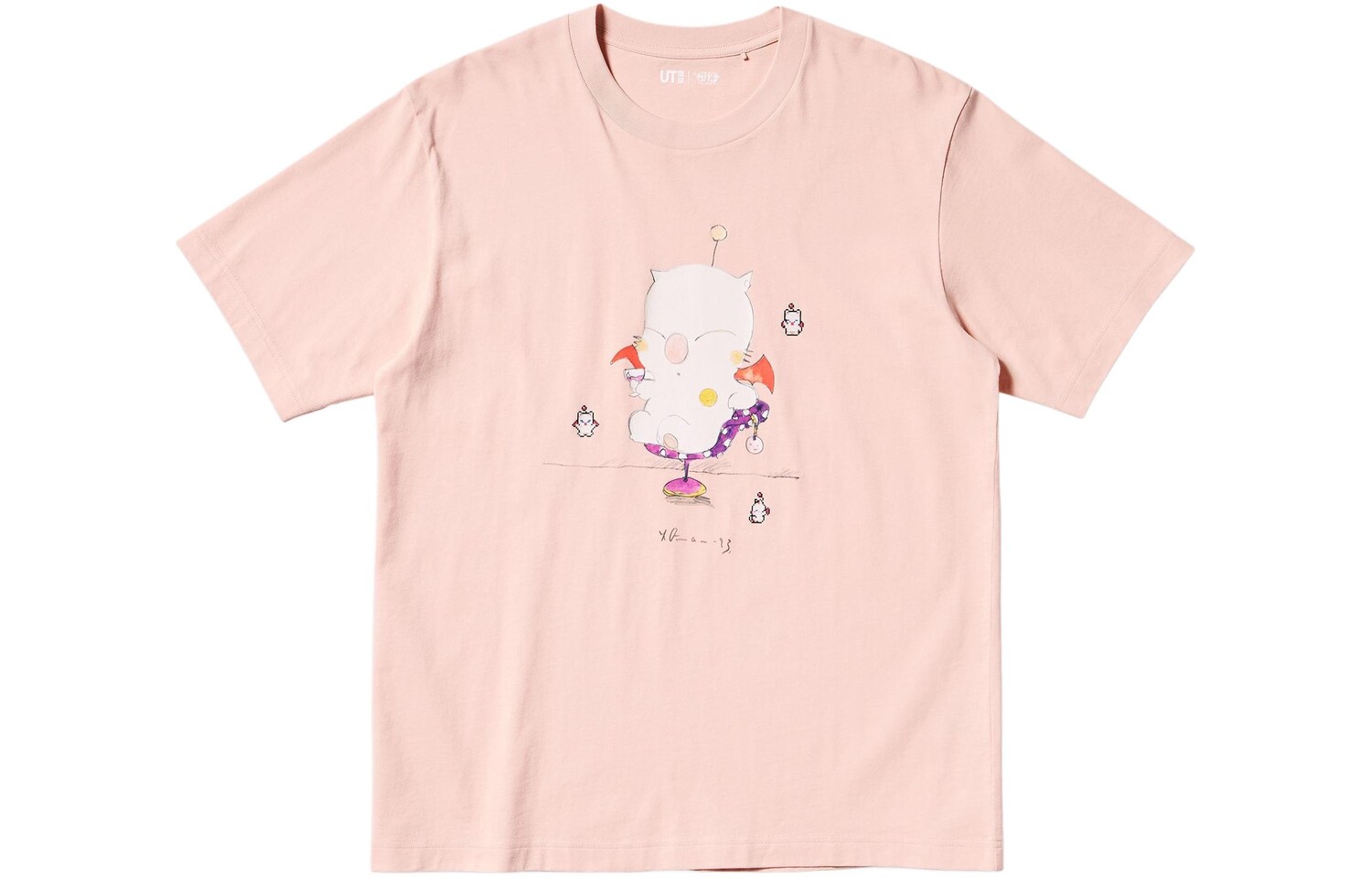

Футболка Final Fantasy Co-brand для мужчин, розовая Uniqlo, розовый