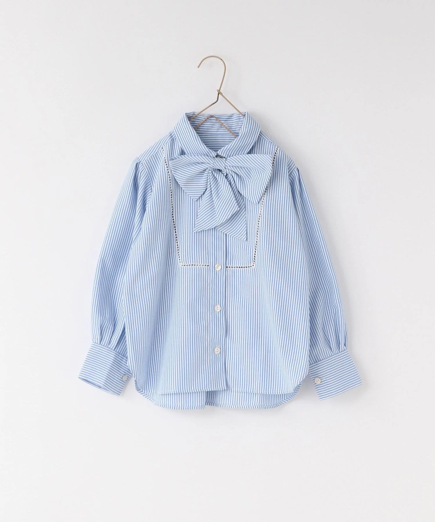 Рубашка с лентой и длинными рукавами Lowrys Farm, Blue Stripe 82