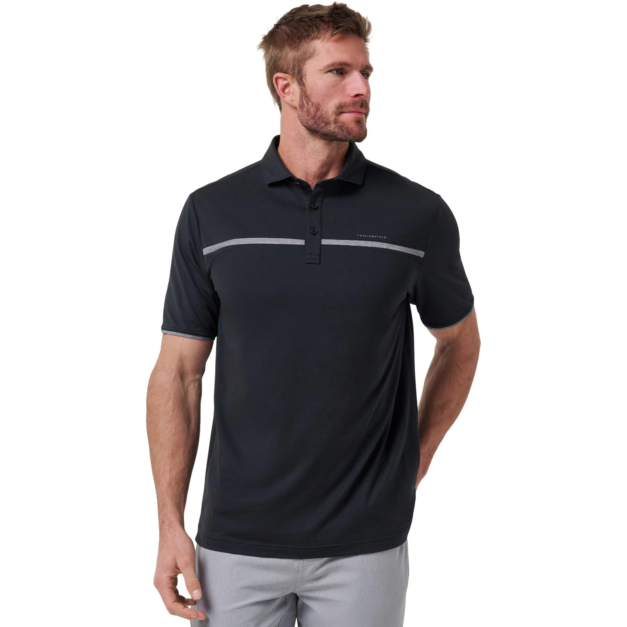 

Мужская рубашка-поло Flight Plan TravisMathew, Black, Черный, Мужская рубашка-поло Flight Plan TravisMathew, Black