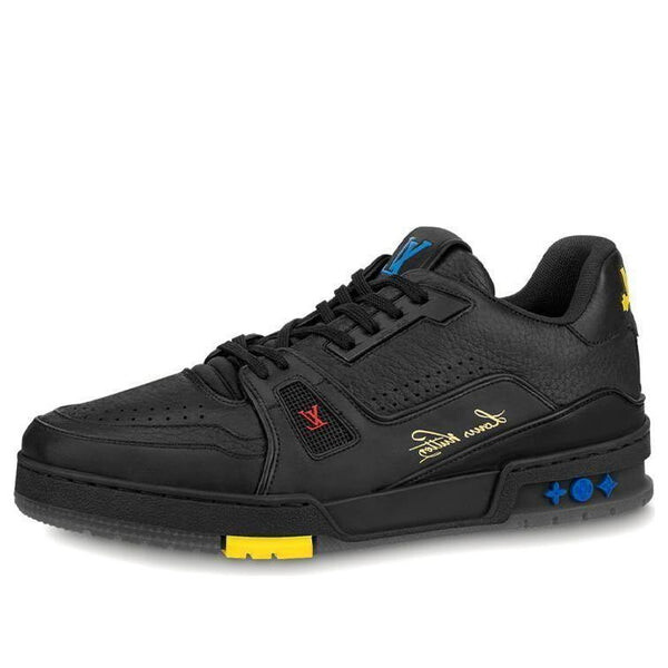 

Кроссовки trainer 'black leather' Louis Vuitton, черный