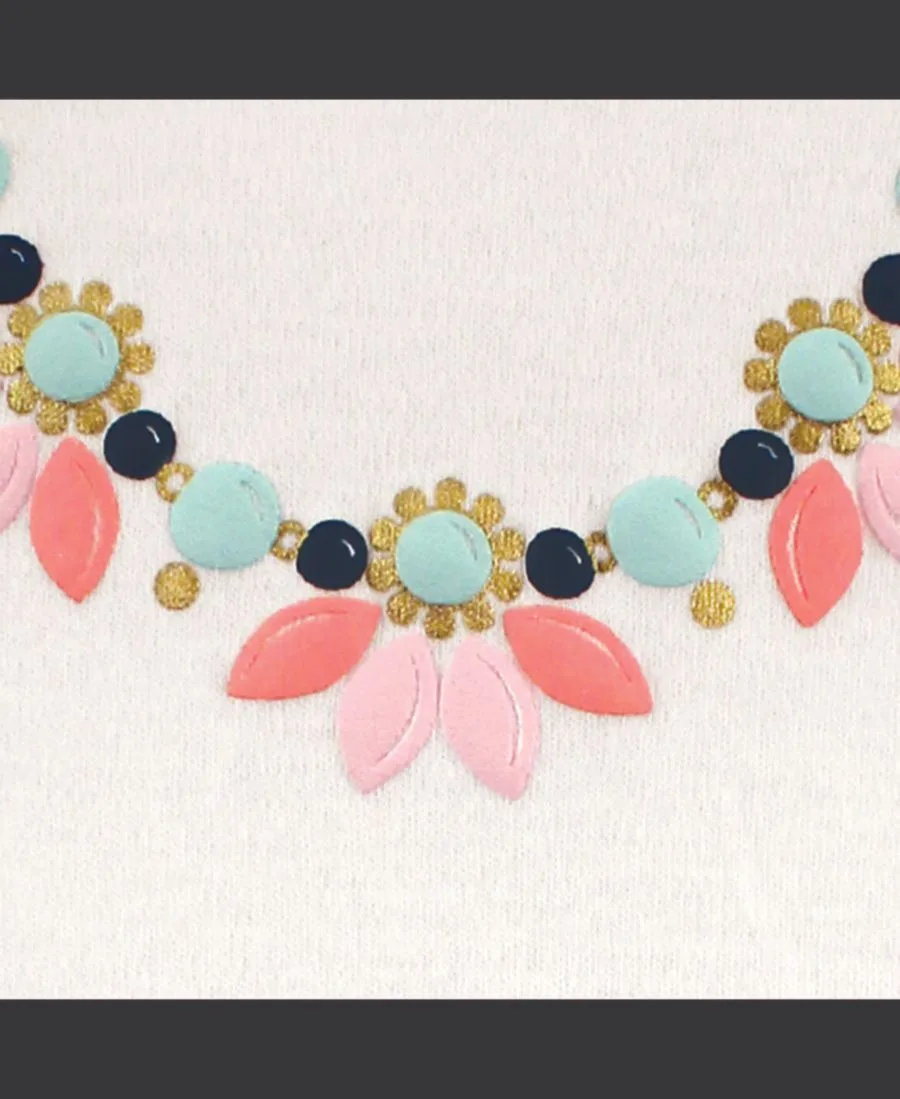 Дышащие хлопковые комбинезоны Treasure Little Treasure, Sparkle Necklace — фото 2
