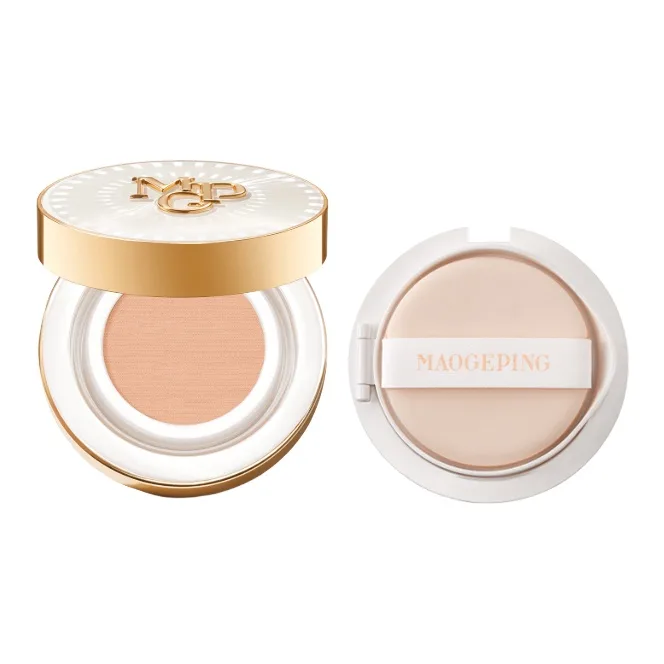 MAOGEPING Тональная основа-подушечка Starlight Lockdown Liquid Foundation для коррекции тона кожи 14г+14г, Two-Piece Set: #700 Starburst Air Cushion Cooling White 14g+#700 Starburst Air Cushion Cooling White Replacement Pack 14g