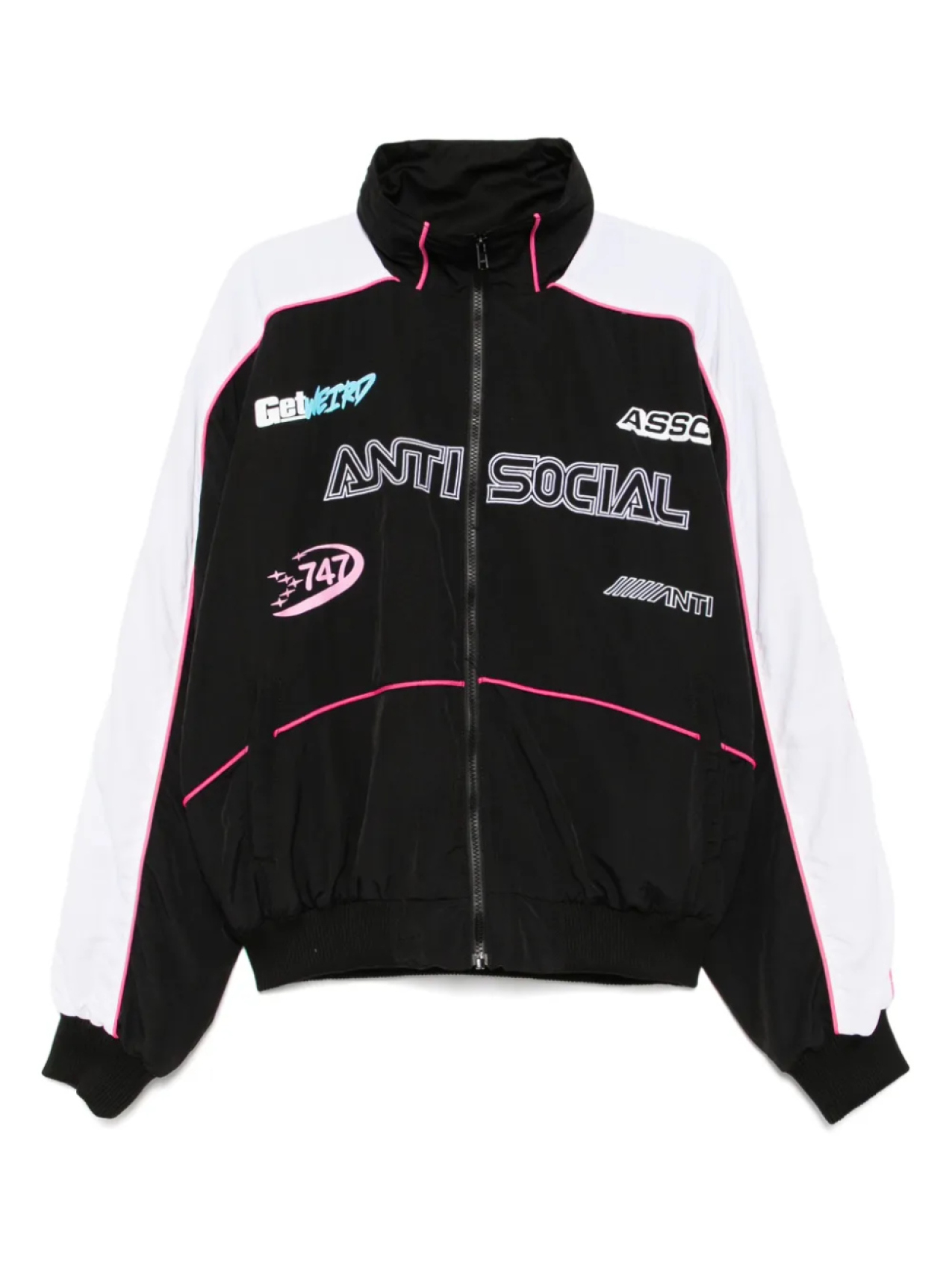 

Anti Social Social Club спортивная куртка Racing, черный