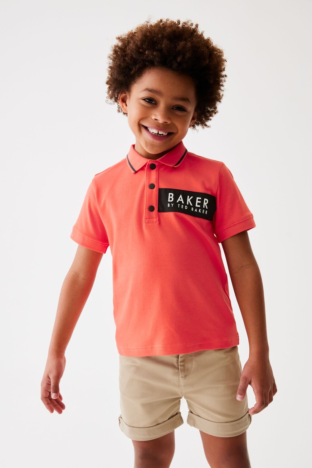 

Рубашка-Поло с нейлоновыми вставками Baker By Ted Baker, красный