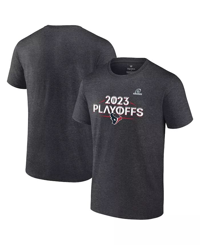 

Мужская футболка Heather Charcoal Houston Texans Ready Offs NFL 2023 Fanatics, черный