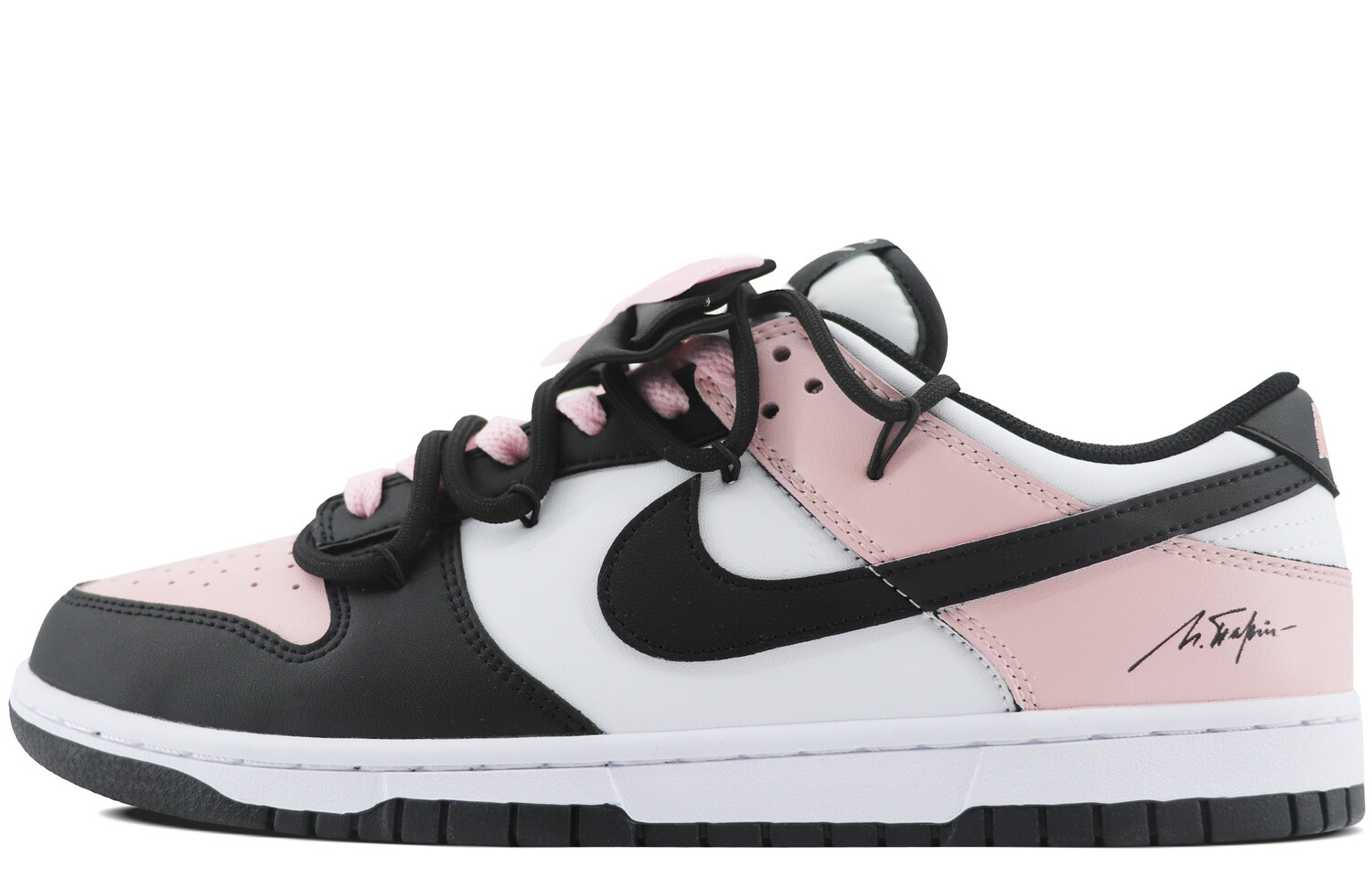 

Кроссовки для скейтбординга Dunk женские с низким верхом розовый/черный Nike