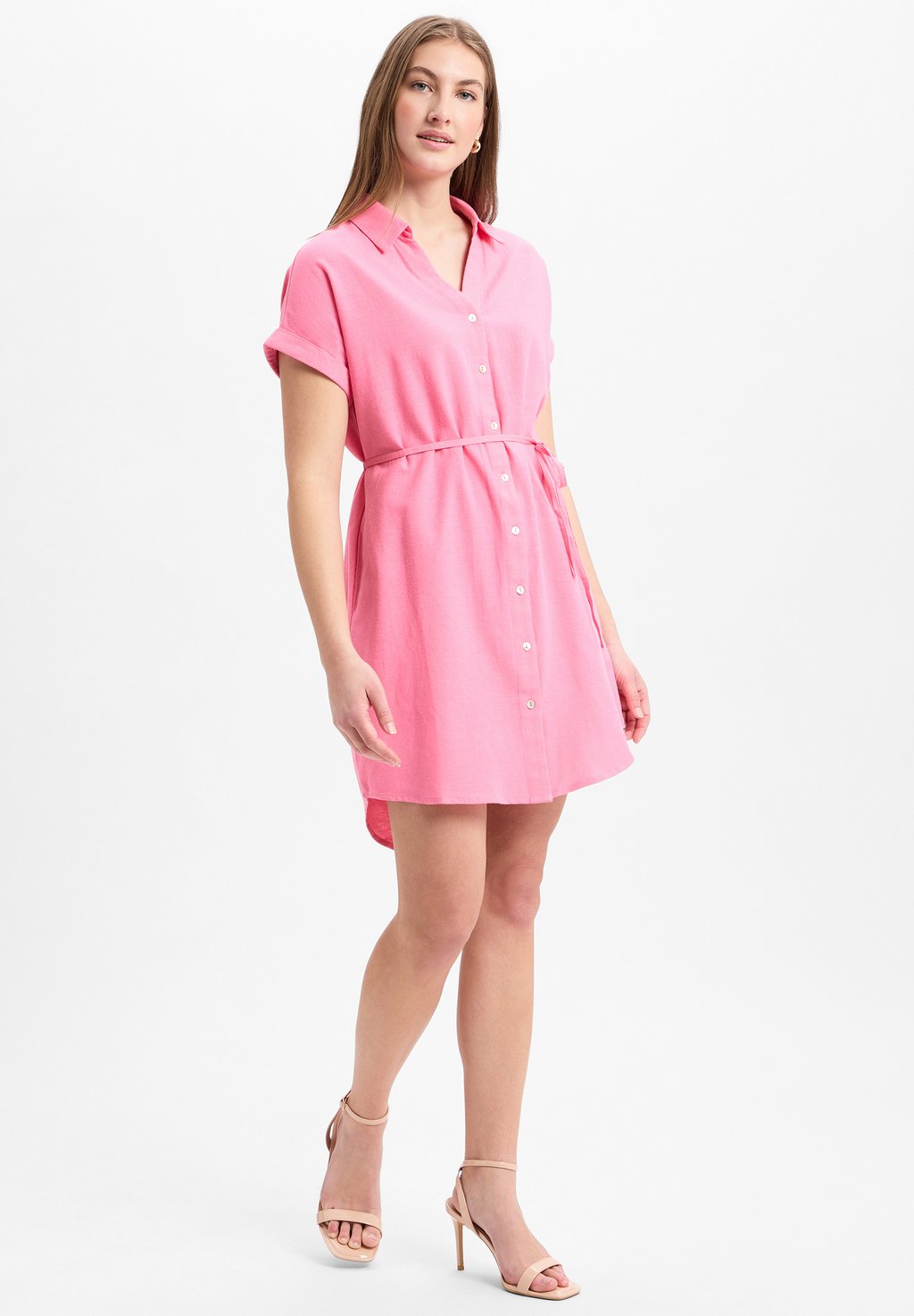 

Платье-рубашка Nümph, розовый
