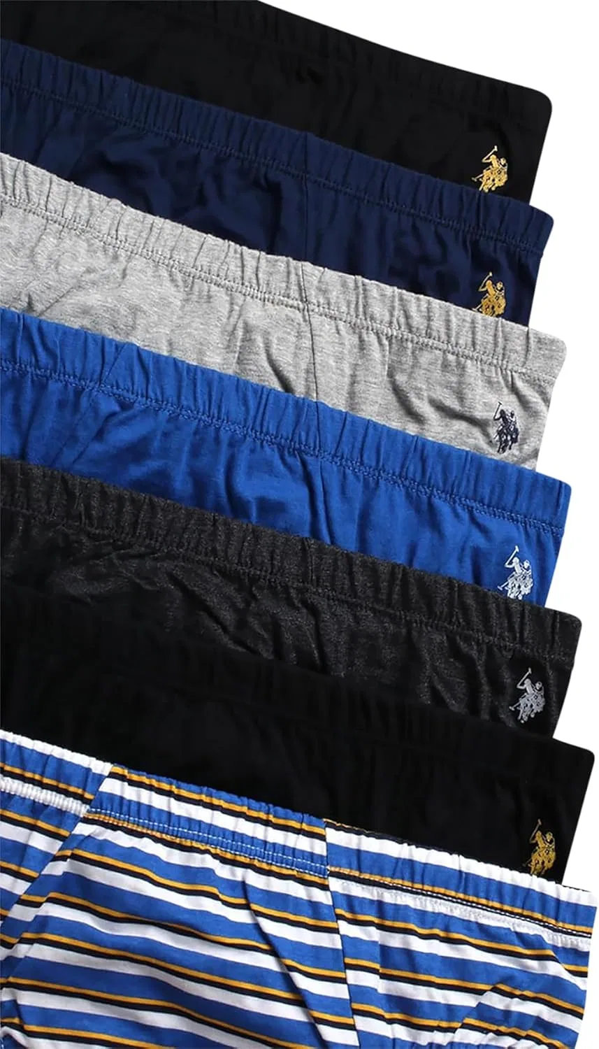 Боксеры U.S. POLO ASSN., Black/Blues/Grey/Charcoal Heather/Stripes — фото 3