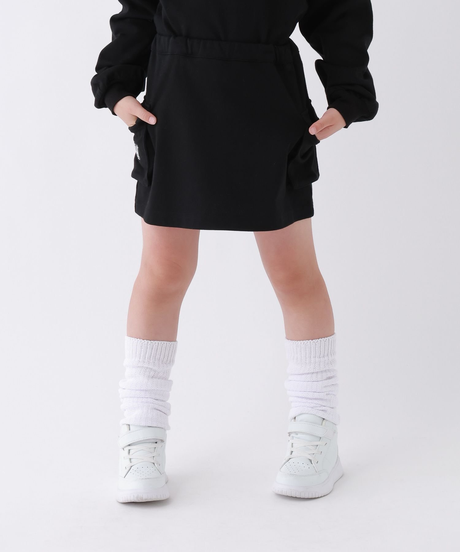 Мини-юбка-карго из спортивной ткани 10C REPIPI, Black 09