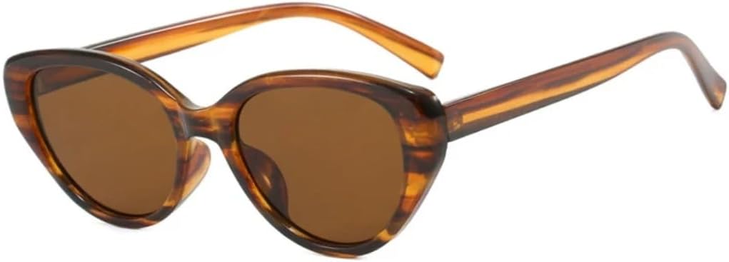 

Модные роскошные солнцезащитные очки «кошачий глаз» для женщин и мужчин, в стиле панк, для путешествий и вождения, с защитой от УФ-излучения UV400 VVTWSSW, Stripe Brown