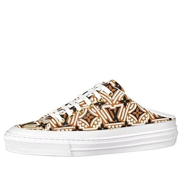 Тапочки lv crafty stellar mules 'brown black white' Louis Vuitton, белый