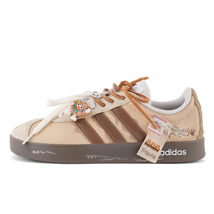 

Adidas ВЛ Корт 2.0 Амортизирующие износостойкие лоу-топ скейтборд обувь унисекс коричневый кофе, цвет Brown Coffee