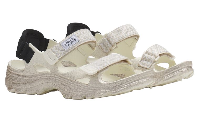 Lanvin Suicoke x Beach Sandals мужские светло-бежевые — фото 4