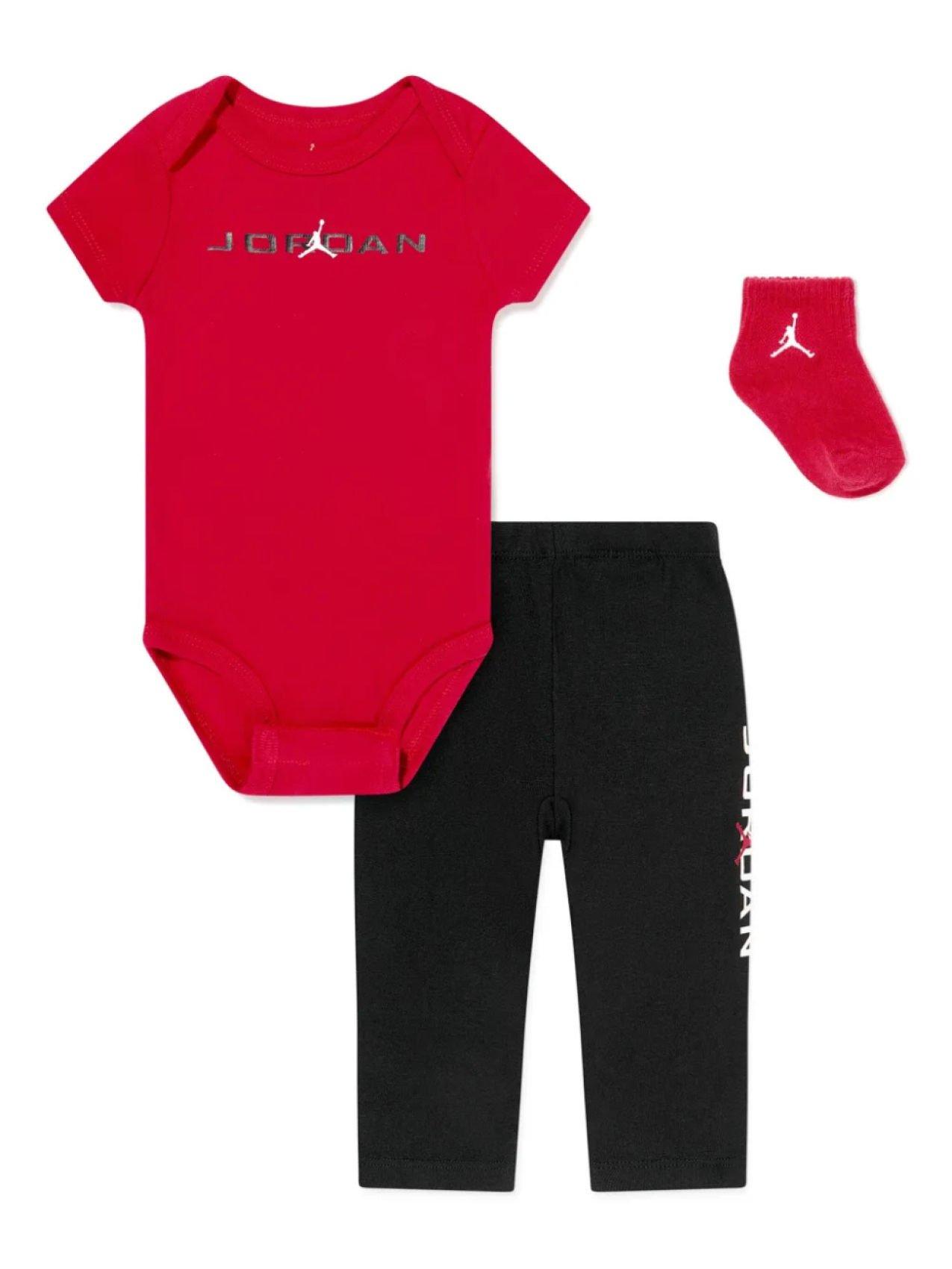 

Jordan Kids Jumpman babygrow (набор из трех штук), красный