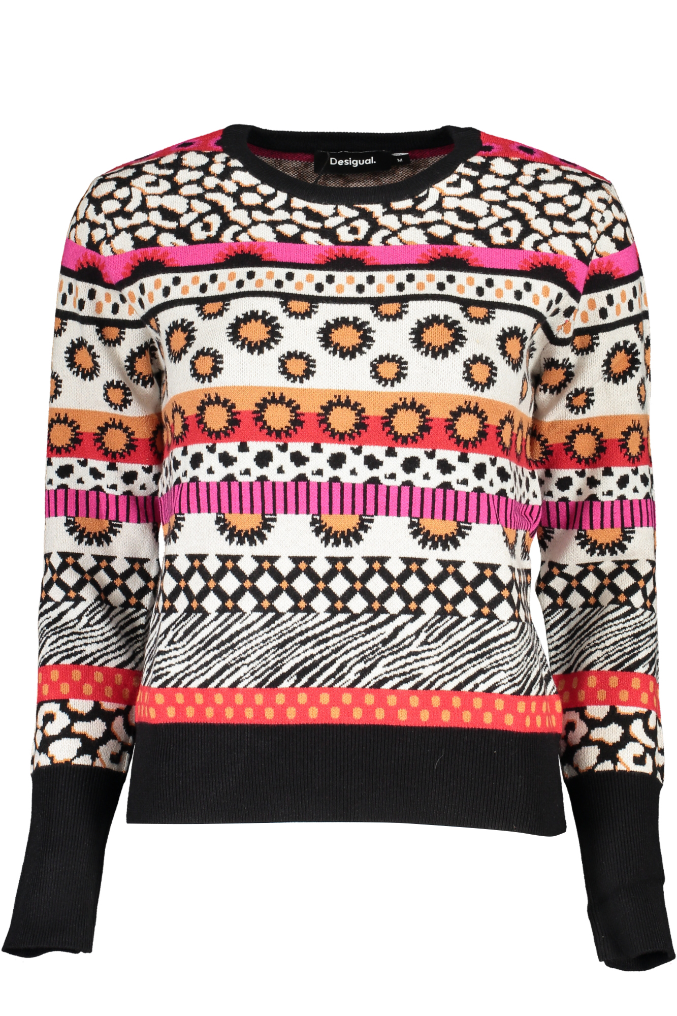 

Женский джемпер Desigual из вискозы с комбинированным принтом, мультиколор